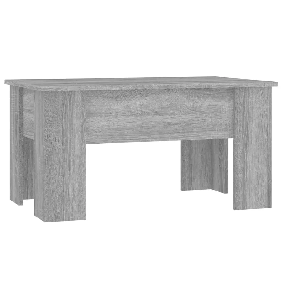 Table basse Sonoma gris 79x49x41 cm Bois d'ingénierie - 2