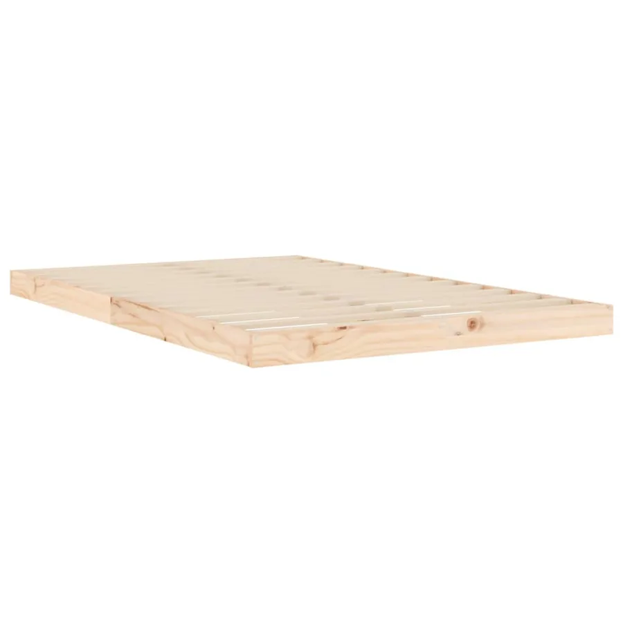 Cadre de lit sans matelas 120x190 cm bois de pin massif - 4