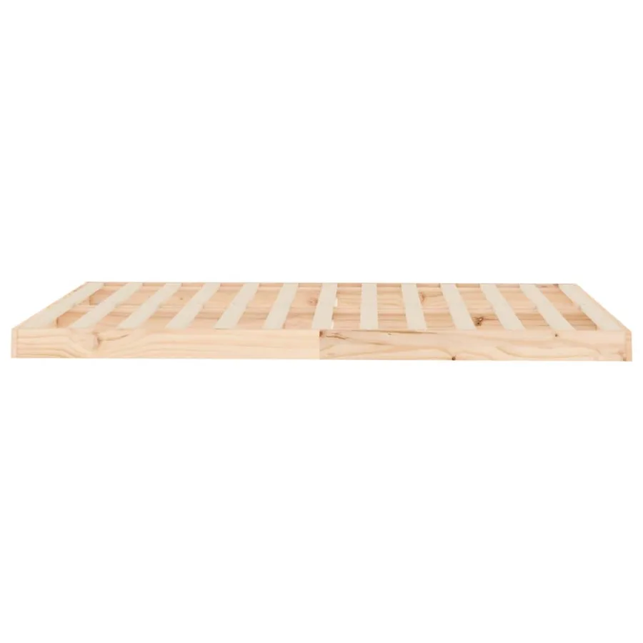 Cadre de lit sans matelas 120x190 cm bois de pin massif - 6