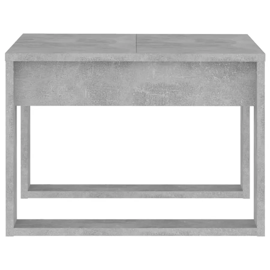 Table d'appoint Gris béton 50x50x35 cm Bois d’ingénierie - 5