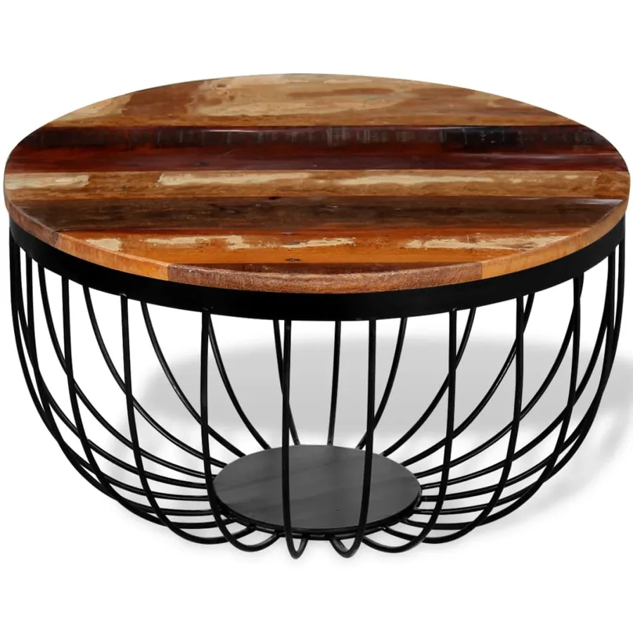 Table basse Bois de récupération massif - 4