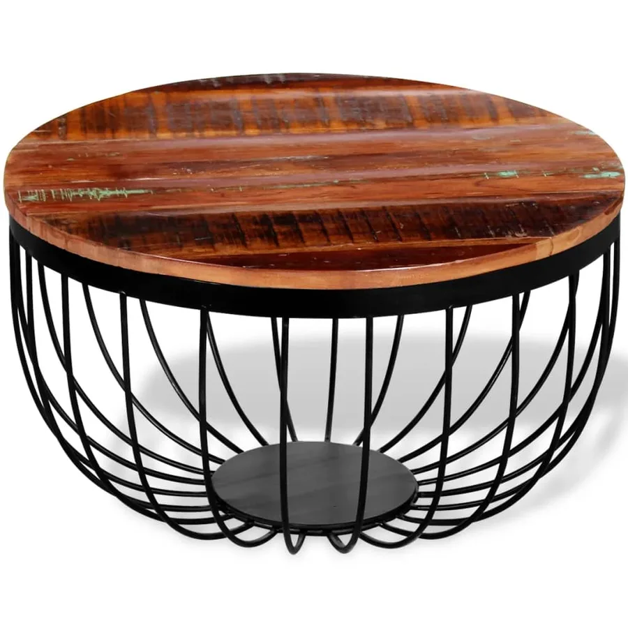Table basse Bois de récupération massif - 5