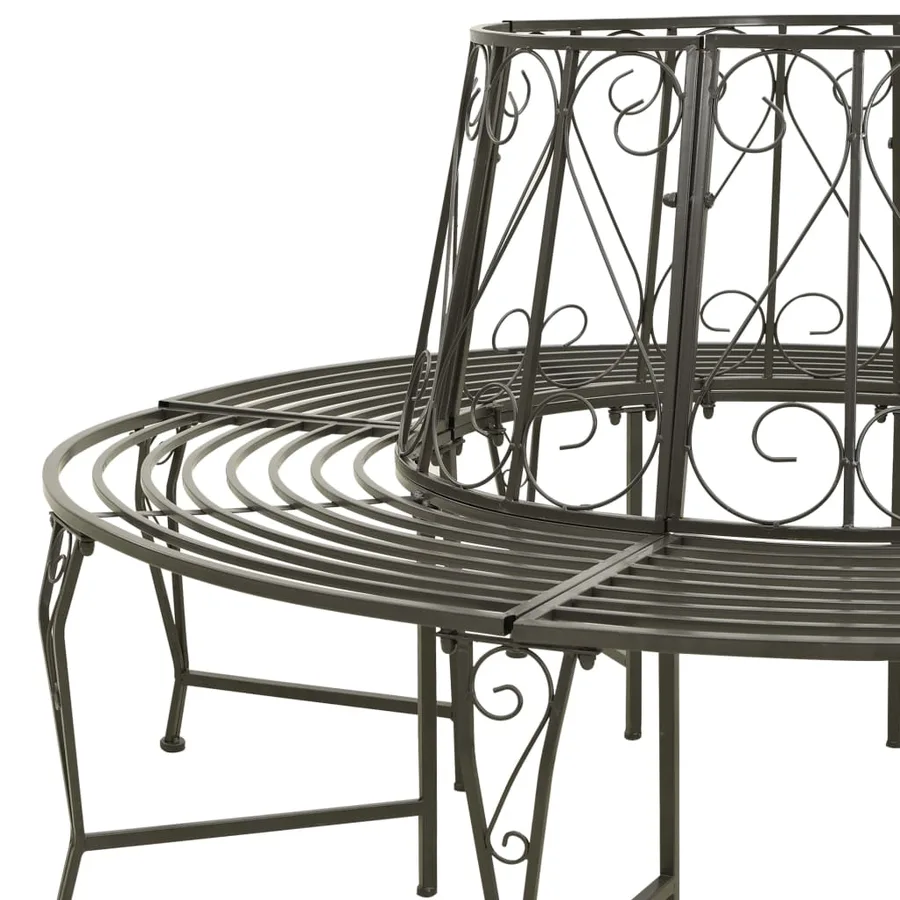 Banc circulaire de jardin 160 cm Acier - 4
