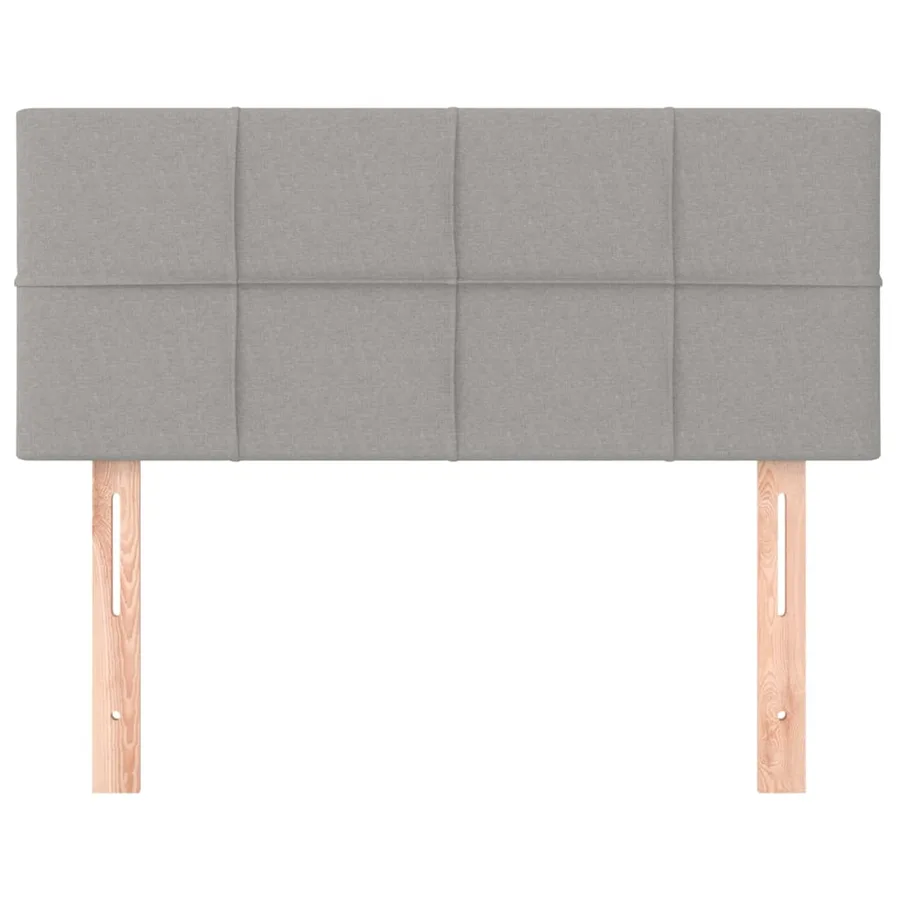 Tête de lit Gris clair 100x5x78/88 cm Tissu - 3