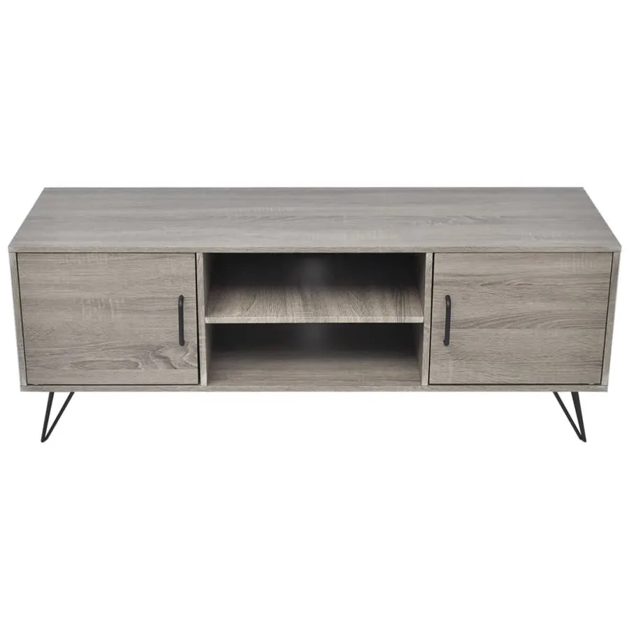 Meuble TV 120x40x45 cm Gris - 3