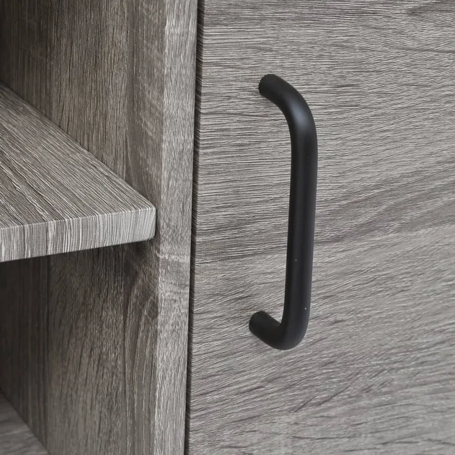 Meuble TV 120x40x45 cm Gris - 4