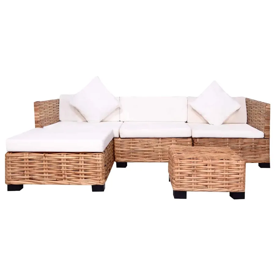 Ensemble de canapés 14 pcs Rotin naturel - 3
