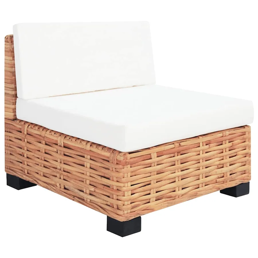 Ensemble de canapés 18 pcs Rotin naturel - 5