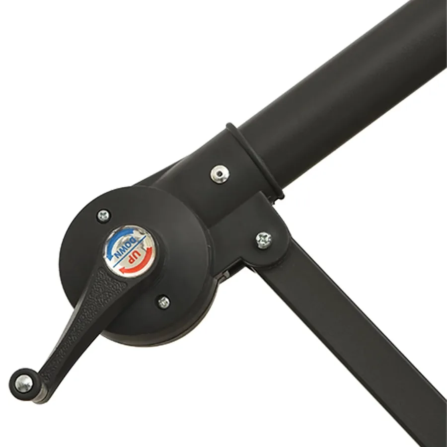 Parasol avec éclairage LED 300 cm Poteau en métal Vert - 10