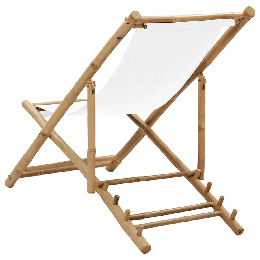 Chaise de terrasse Bambou et toile - 4