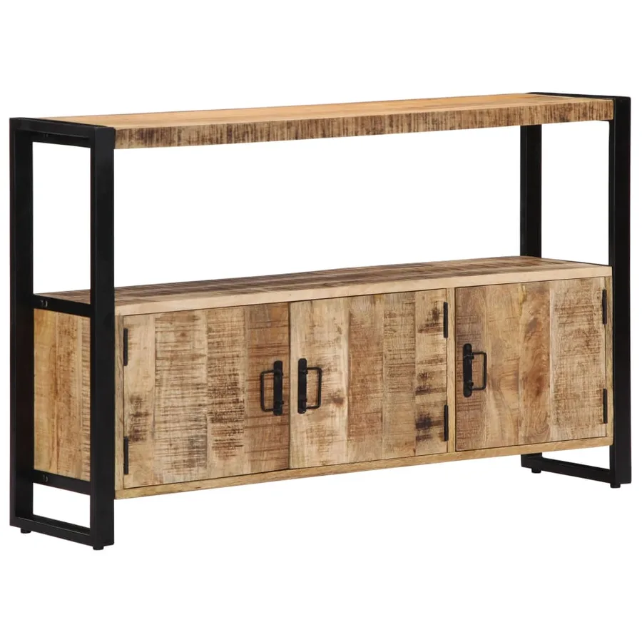 Armoire latérale 120x30x75 cm Bois de manguier solide - 10