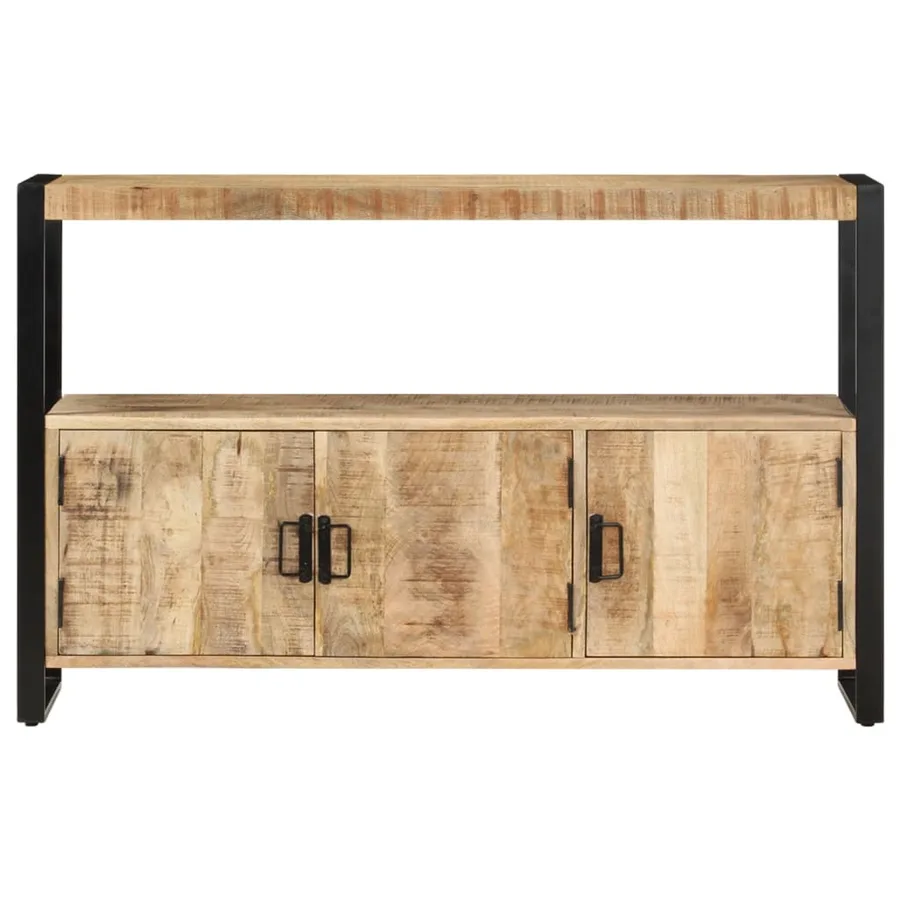 Armoire latérale 120x30x75 cm Bois de manguier solide - 2