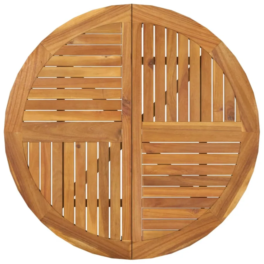 Table de jardin Ø 85 cm Bois d'acacia solide - 4