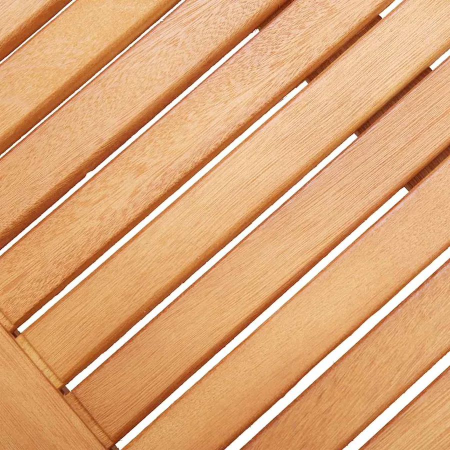 Banc de jardin 2 places 120 cm Bois d'eucalyptus solide - 5