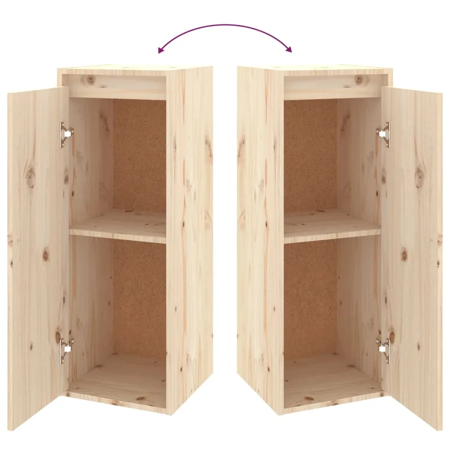 Armoire murale 30x30x80 cm Bois de pin massif - 8