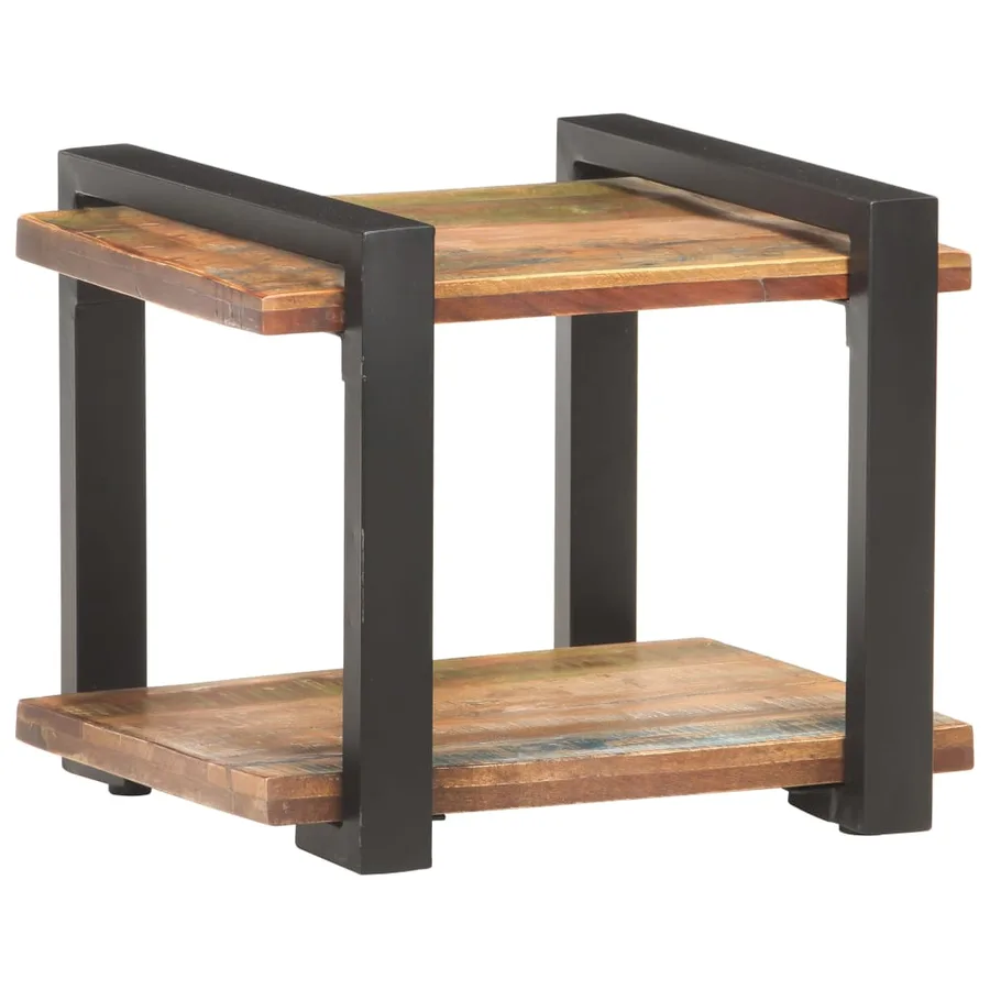 Table de chevet 50x40x40 cm Bois de récupération massif - 7