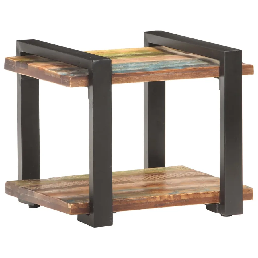 Table de chevet 50x40x40 cm Bois de récupération massif - 8