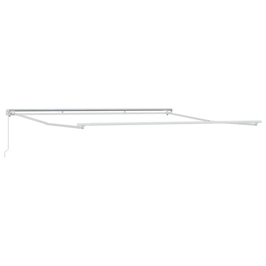 Cadre d'auvent Blanc 500 × 350 cm Aluminium - 2