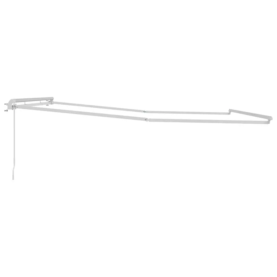 Cadre d'auvent Blanc 500 × 350 cm Aluminium - 5