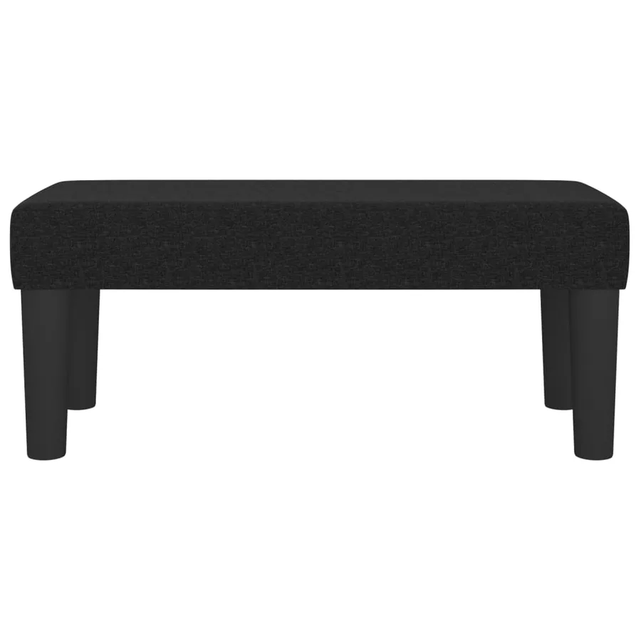 Banc Noir 70x30x30 cm Tissu - 3