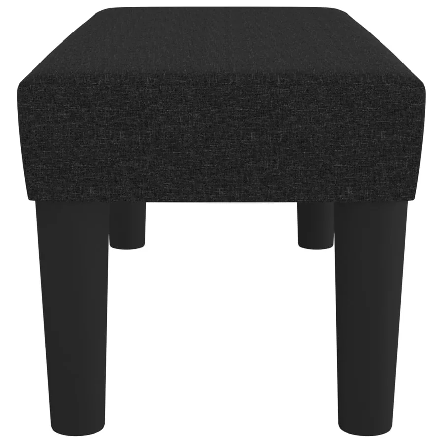 Banc Noir 70x30x30 cm Tissu - 4