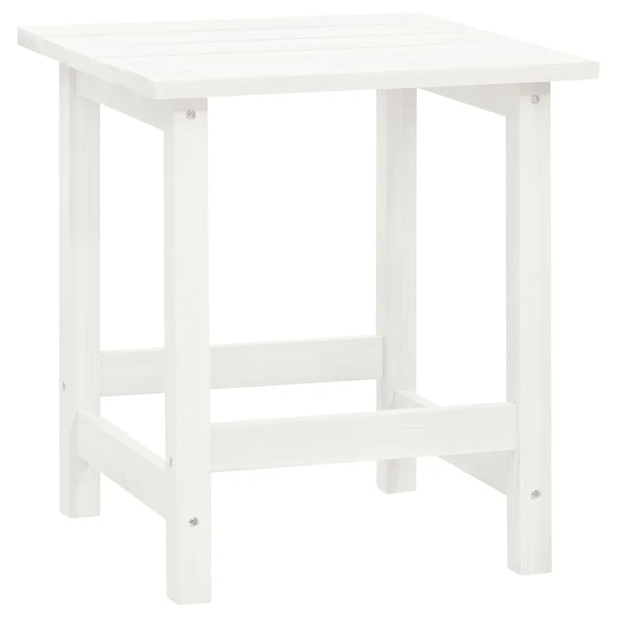 Chaise de jardin Adirondack avec pouf et table Sapin Blanc - 12