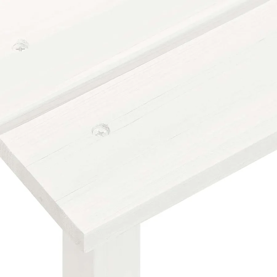 Chaise de jardin Adirondack avec pouf et table Sapin Blanc - 14