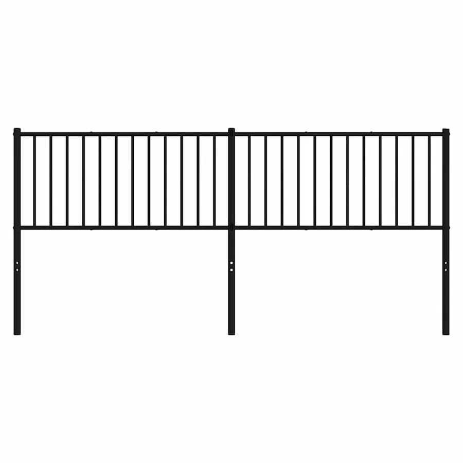 Tête de lit de remplacement métal noir 200 cm - 3