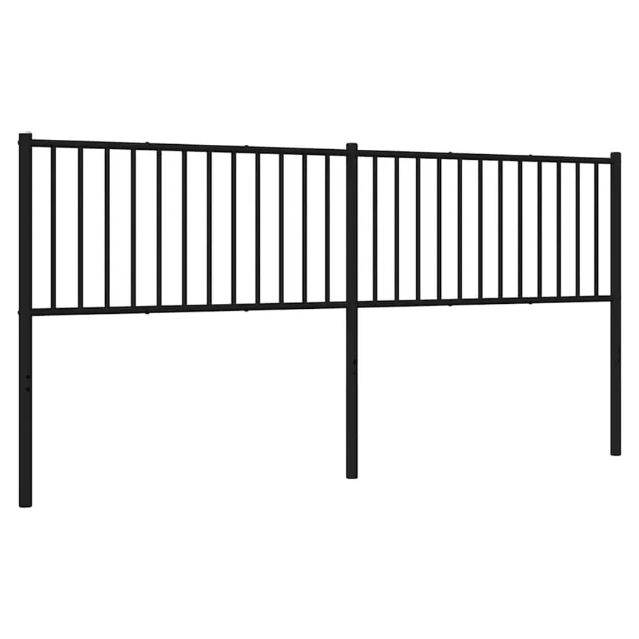 Tête de lit de remplacement métal noir 200 cm - 5