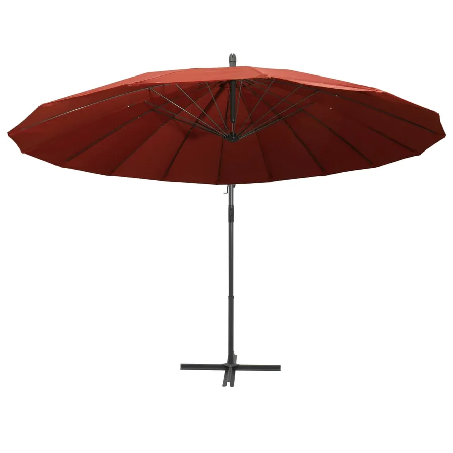 Parasol suspendu avec poteau terre cuite 3 m - 3
