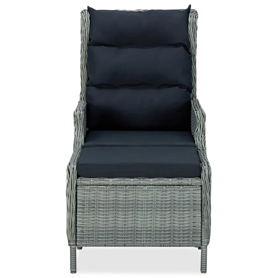 Ensemble à manger de jardin 5 pcs Gris clair - 14