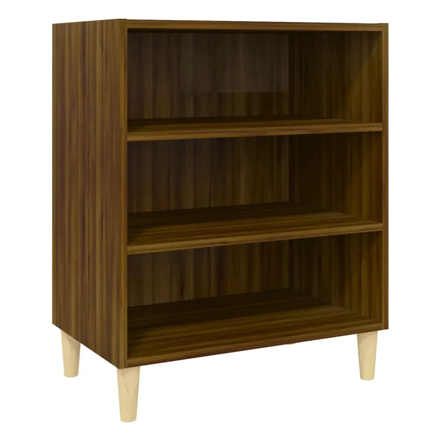 Buffet chêne marron 57x35x70 cm bois d'ingénierie - 2