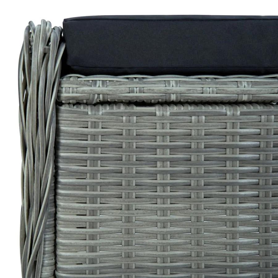 Ensemble à manger de jardin 7 pcs Gris clair - 16