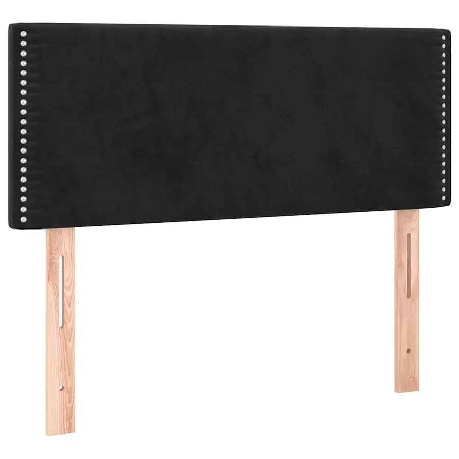 Tête de lit Noir 100x5x78/88 cm Velours - 2