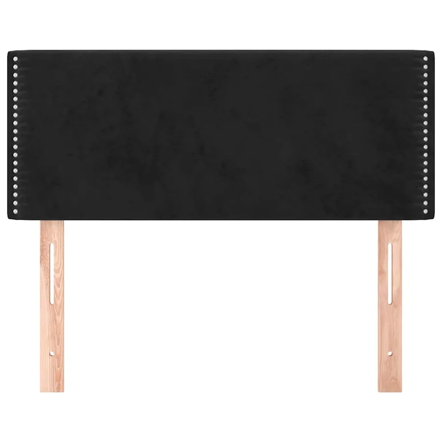Tête de lit Noir 100x5x78/88 cm Velours - 3