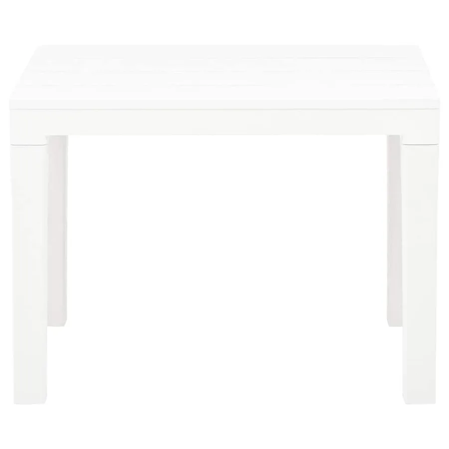 Bancs de jardin lot de 2 Blanc Plastique - 3