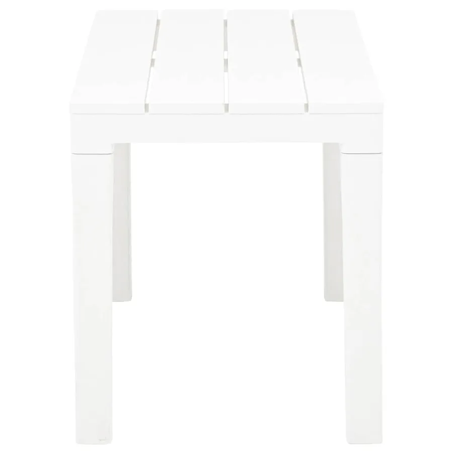 Bancs de jardin lot de 2 Blanc Plastique - 4