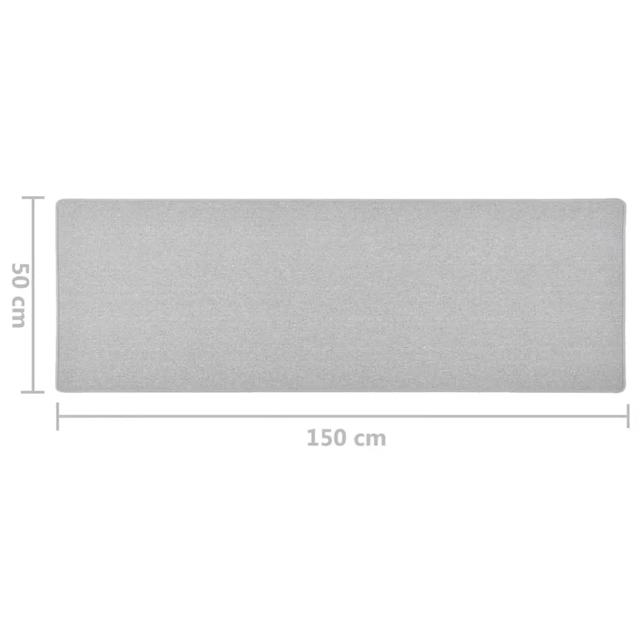 Tapis de couloir Gris clair 50x150 cm - 7