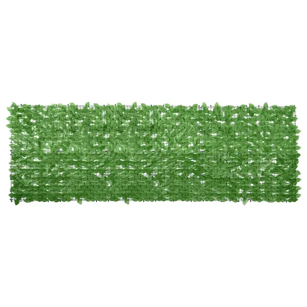 Écran de balcon avec feuilles vert 300x100 cm