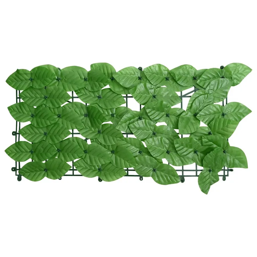 Écran de balcon avec feuilles vert 300x100 cm - 2