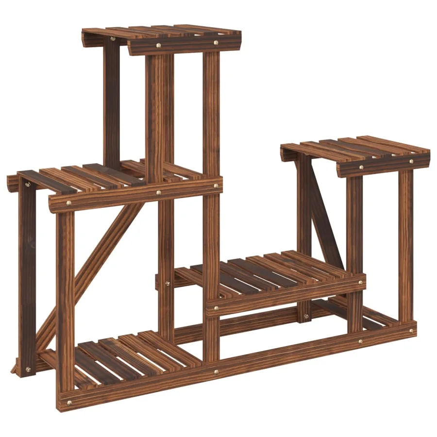 Support à fleurs 90x25x73,5 cm bois massif de sapin - 6