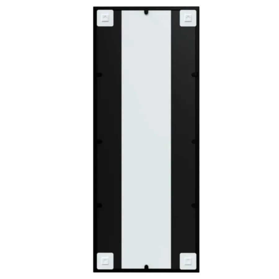 Miroir mural noir 100x40 cm métal - 6