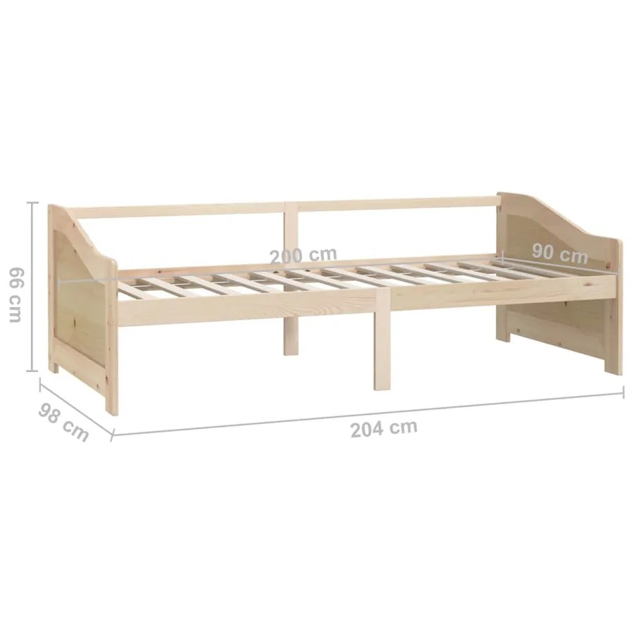 Lit de repos 3 places sans matelas 90x200 cm - 8