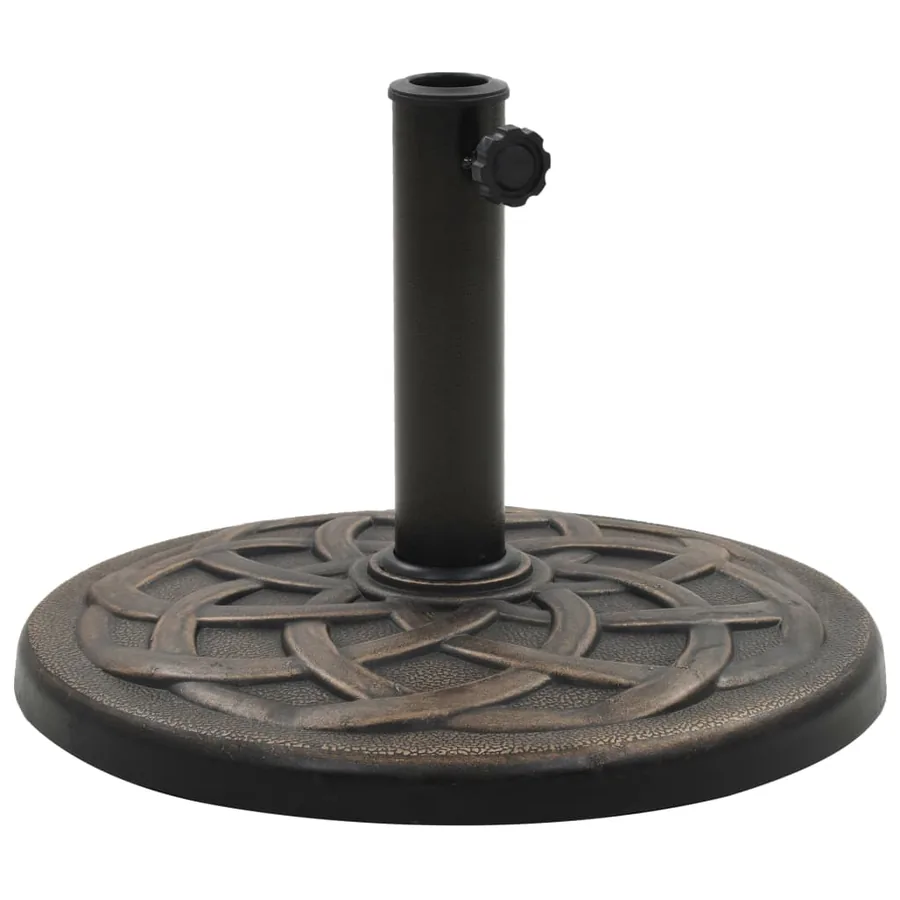 Socle rond de parasol Polyrésine 11 kg Bronze