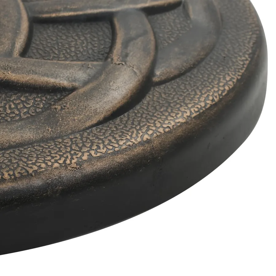 Socle rond de parasol Polyrésine 11 kg Bronze - 4