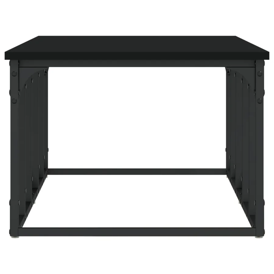 Table basse noir 100x50x35,5 cm bois d'ingénierie - 5