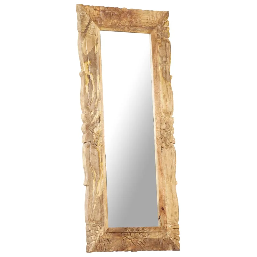 Miroir 110x50 cm Bois de manguier massif - 9