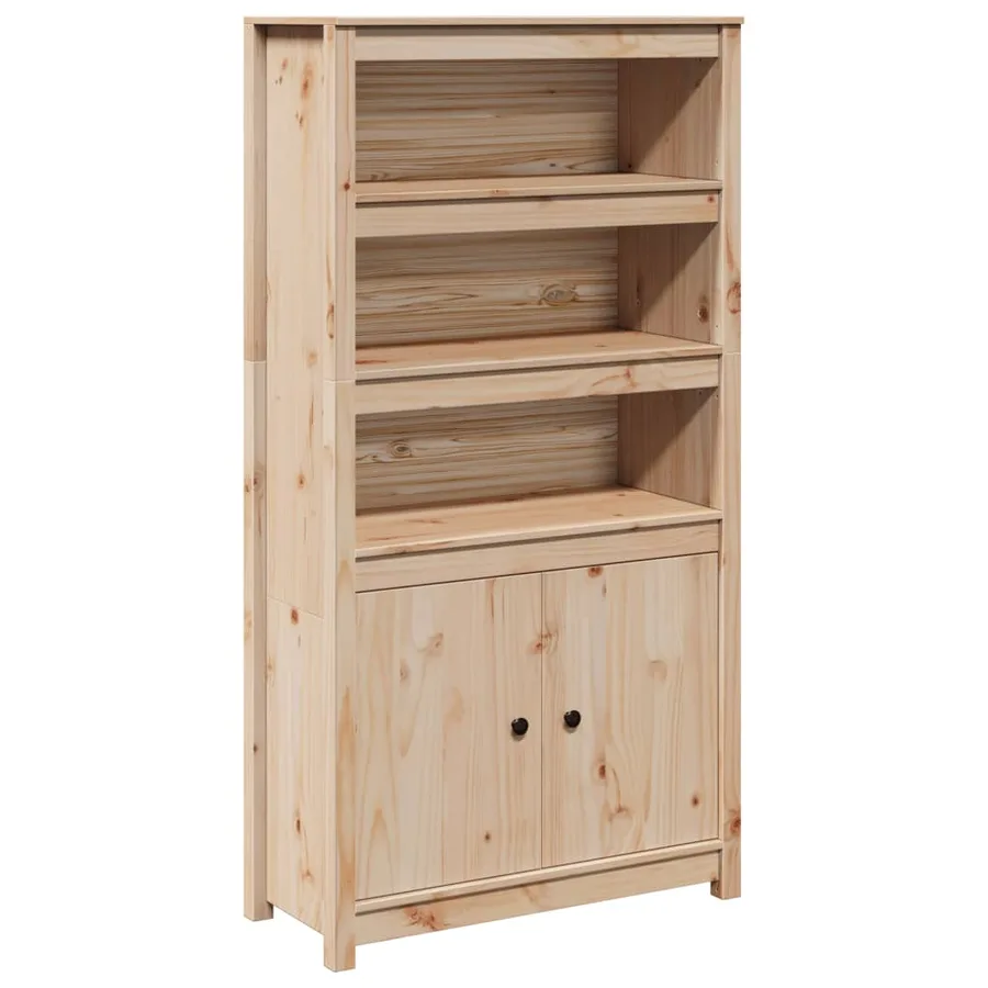 Buffet haut 80x35x154 cm Bois massif de pin - 2