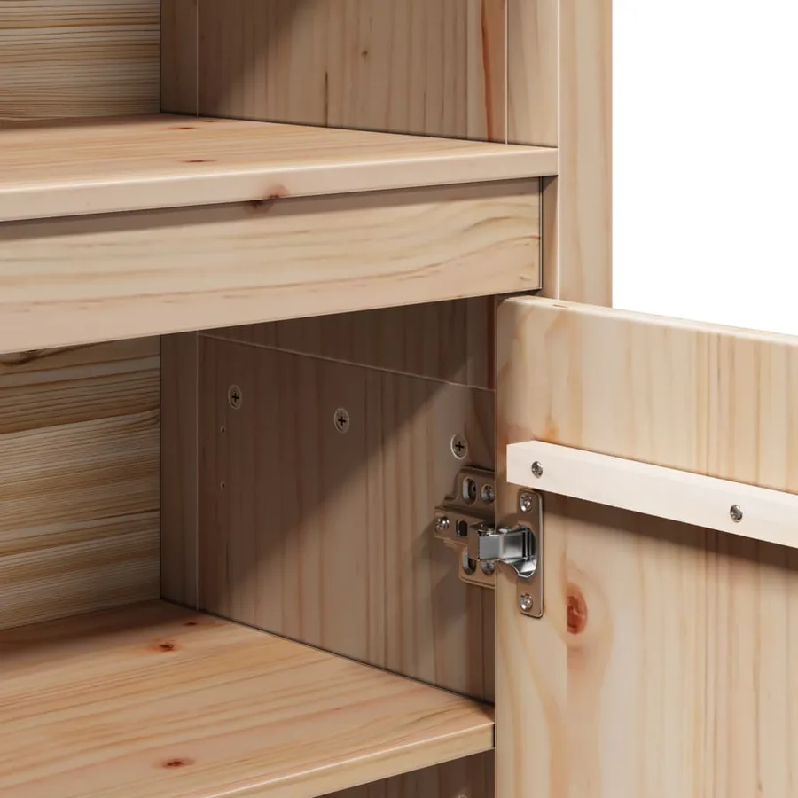 Buffet haut 80x35x154 cm Bois massif de pin - 9
