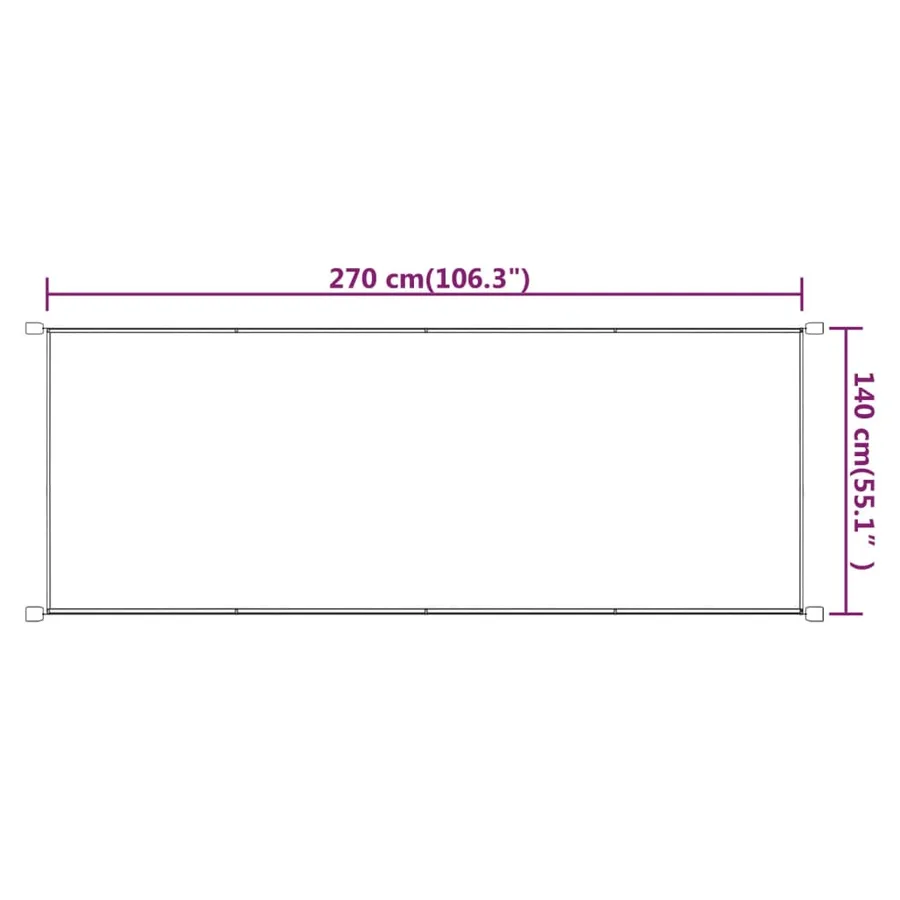 Auvent vertical Bleu 140x270 cm Tissu oxford - 6